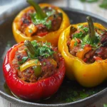 Poivrons farcis à la merguez : une recette facile, savoureuse et généreuse