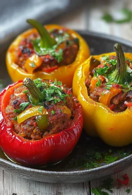 Poivrons farcis à la merguez : une recette facile, savoureuse et généreuse