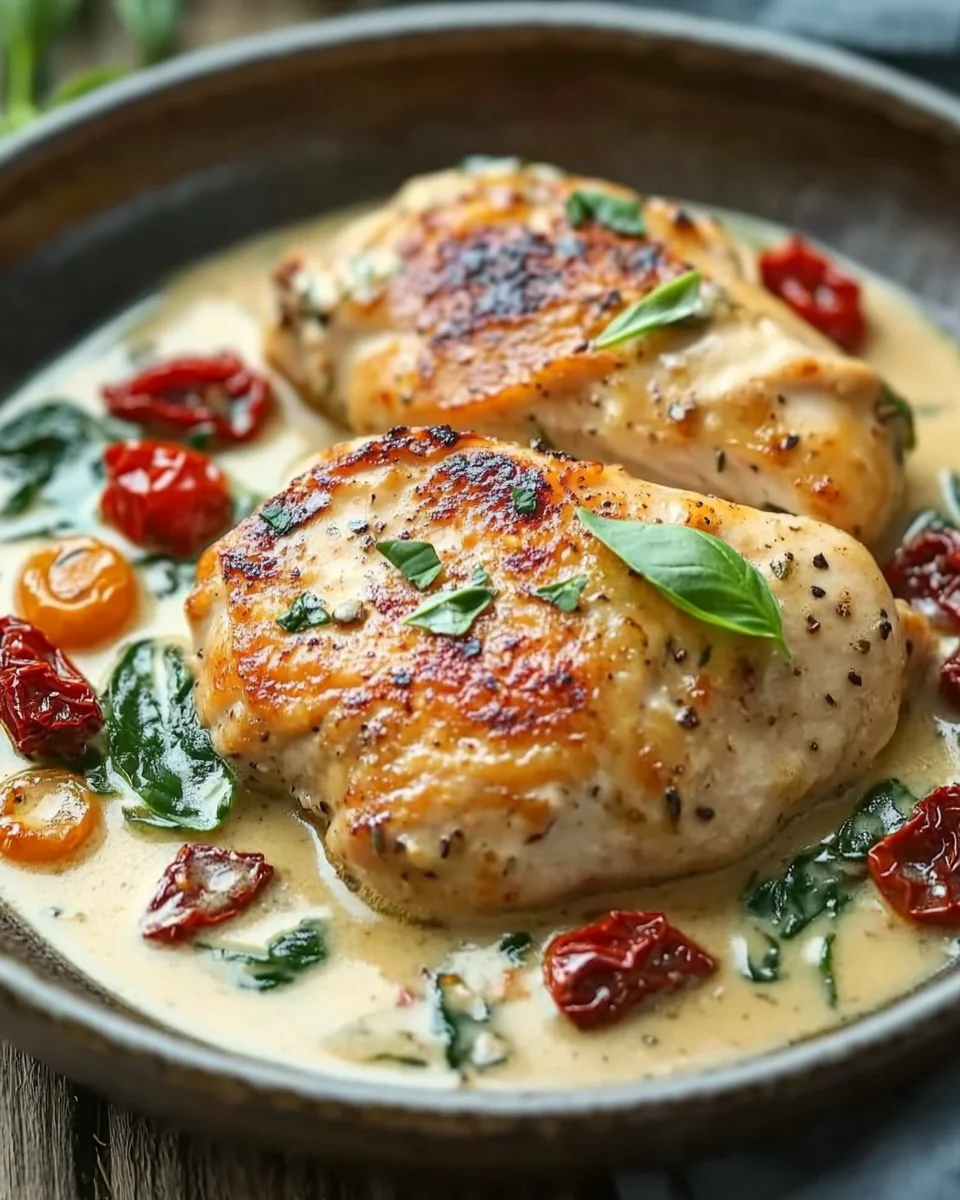 Poulet crémeux façon toscane : la recette italienne irrésistible