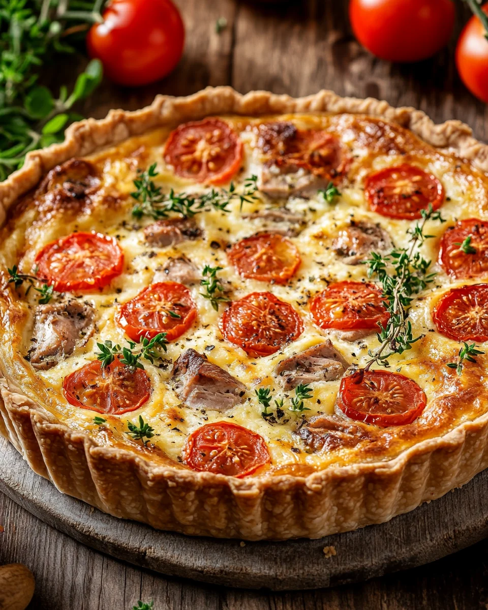 Quiche au Thon et aux Tomates : La Recette Facile et Savoureuse