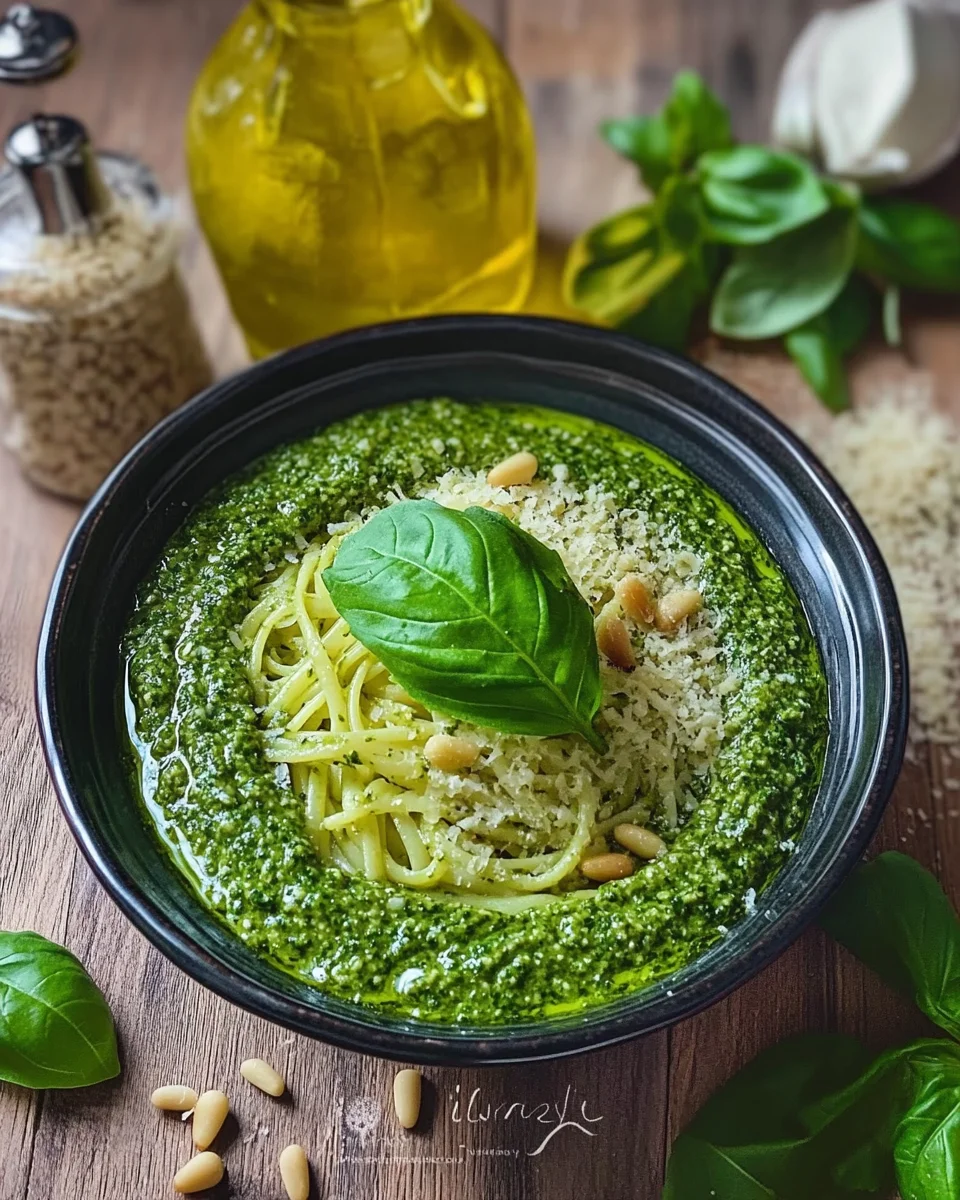 Recette sauce pesto au basilic
