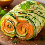 Roulé de Courgette et Carotte : Une Entrée Colorée et Légère