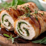 Roulé de Dinde aux Herbes et Fromage Frais