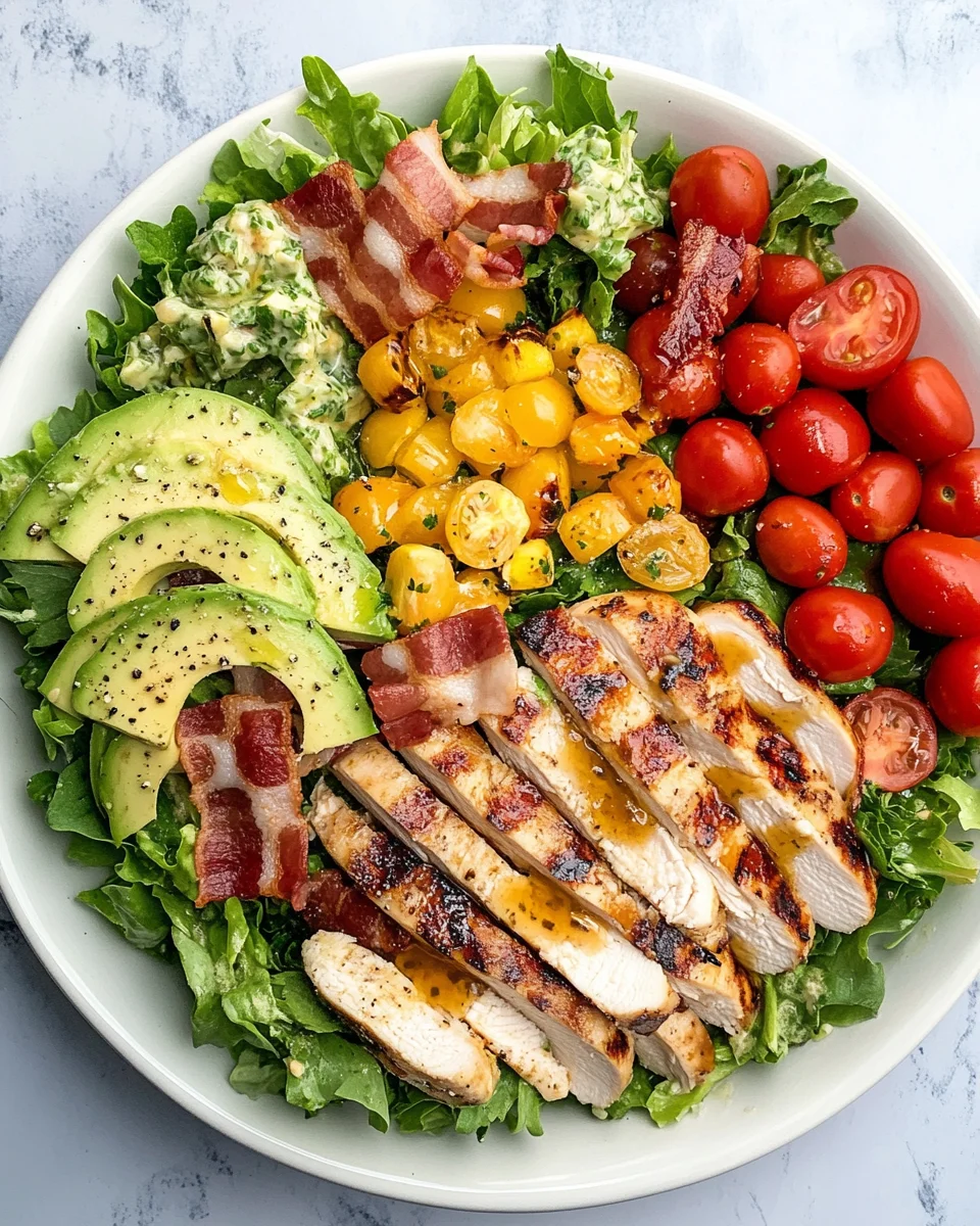 Salade Cobb Grillée : Une Recette Fraîche, Complète et Savoureuse