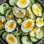 Salade Concombre, Avocat et Œufs : Fraîche, Saine et Rassasiante
