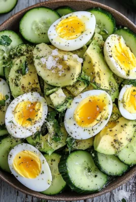 Salade Concombre, Avocat et Œufs : Fraîche, Saine et Rassasiante