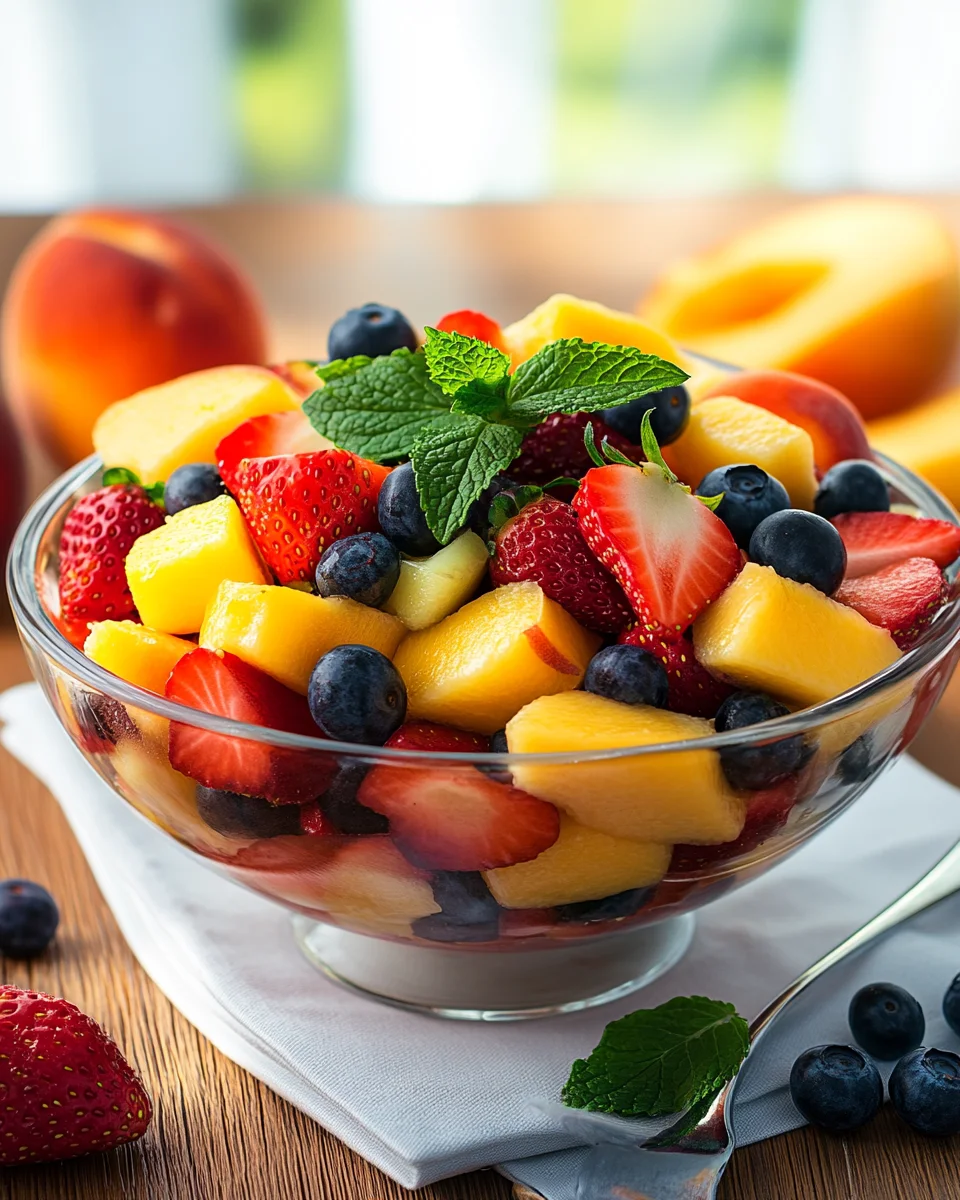 Salade de Fruits d’Été fraîche, facile et colorée