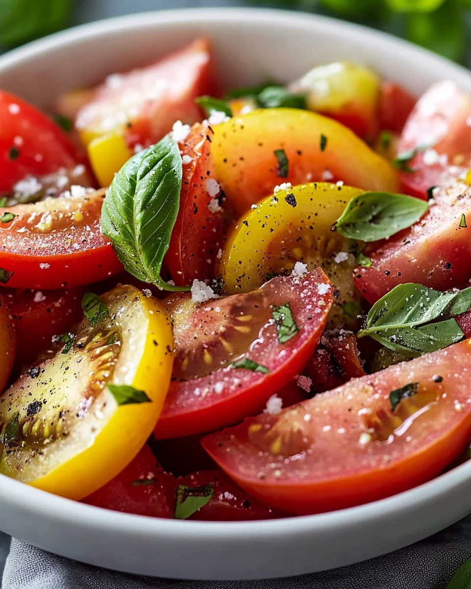 Salade de Tomates Fraîche et Savoureuse