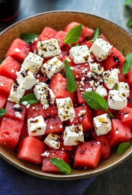 Salade Pastèque-Feta : Une Explosion de Fraîcheur Estivale