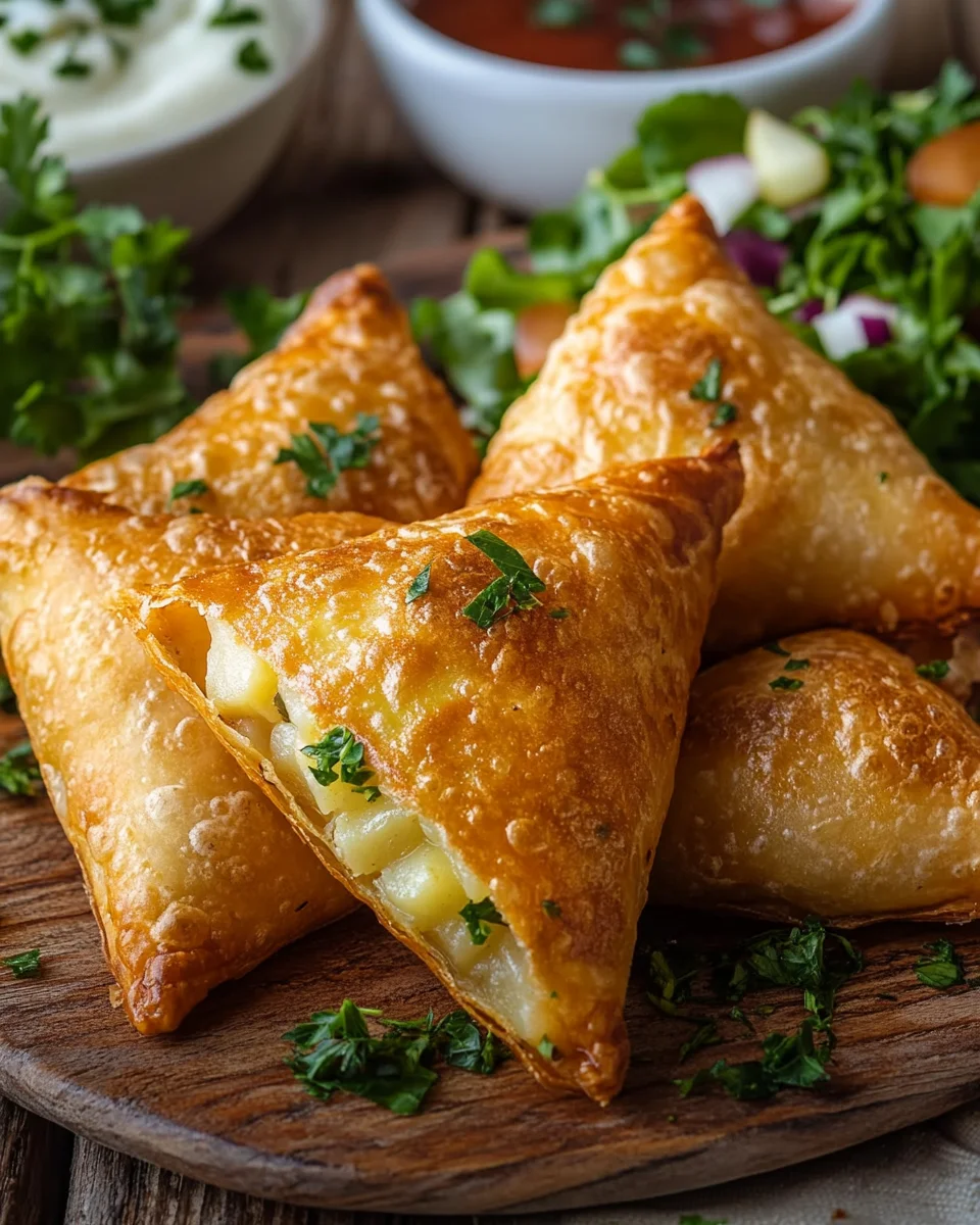 Samoussas aux Pommes de Terre et au Fromage : Croustillants et Gourmands