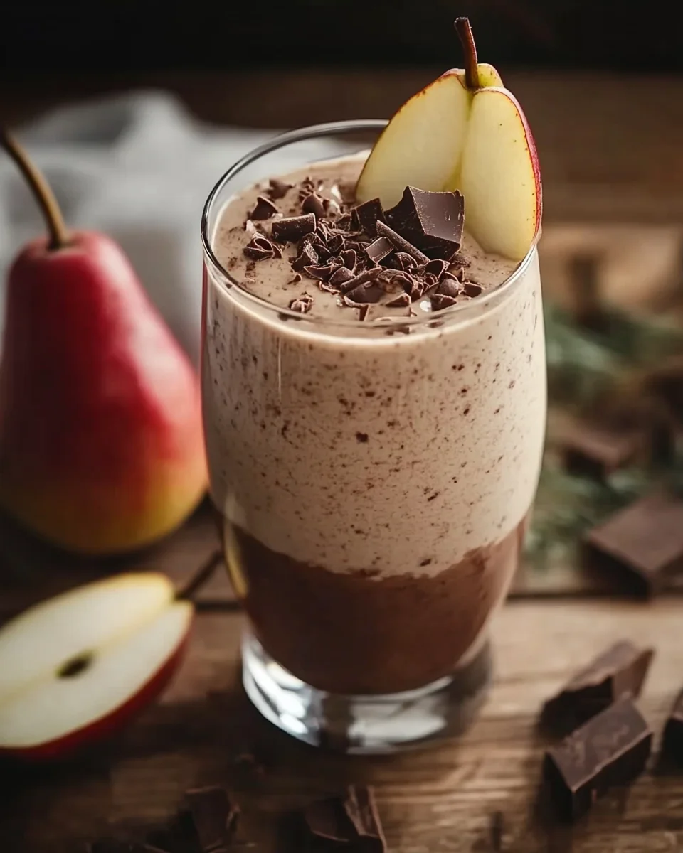 Smoothie Poire Chocolat Onctueux et Ultra Gourmand