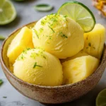 Sorbet Ananas Citron Vert Maison