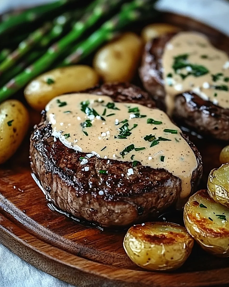 Steak avec sa sauce crémeuse à l’ail : une recette gourmande et élégante