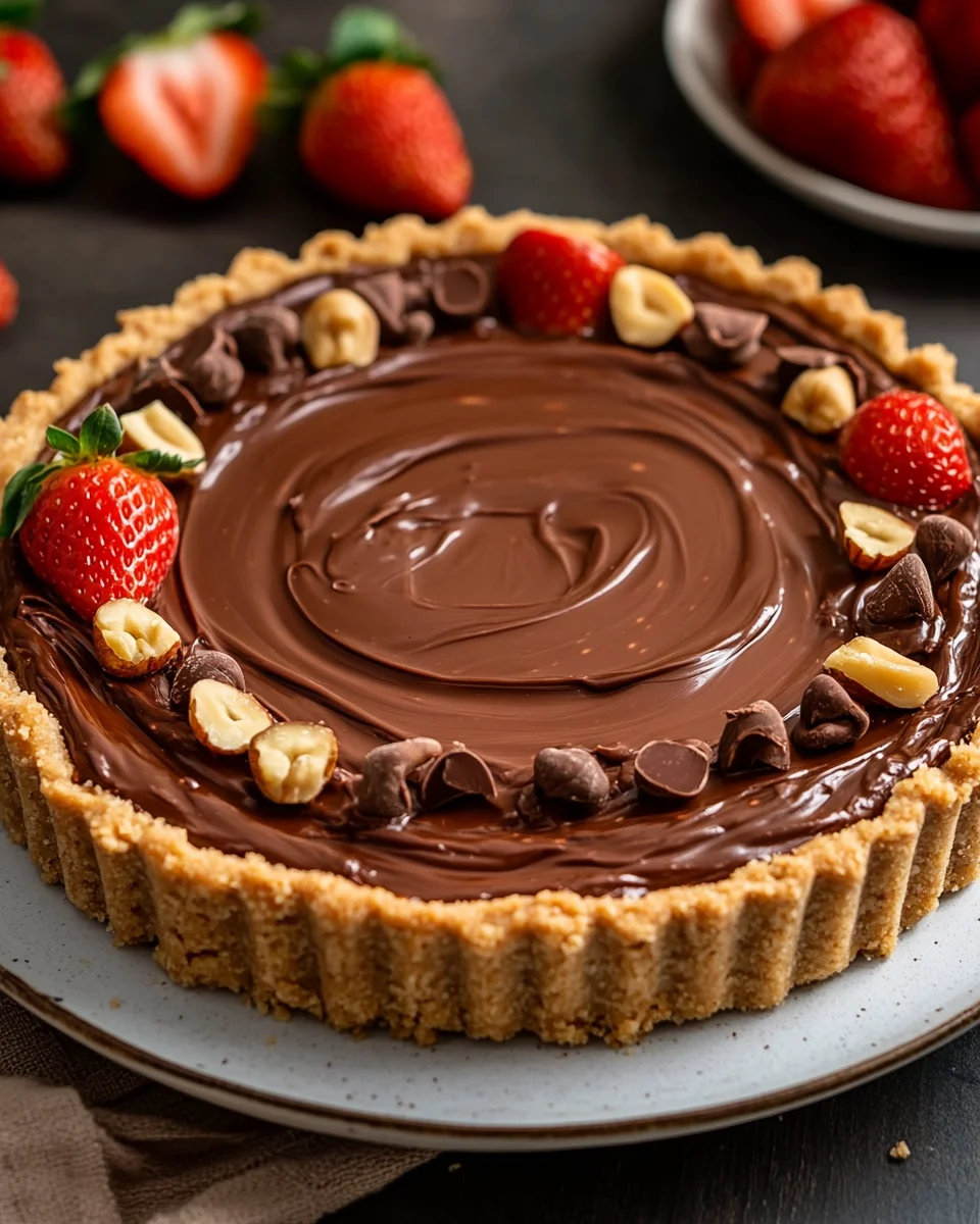 Tarte à la Nutella sans cuisson : le dessert gourmand et ultra facile