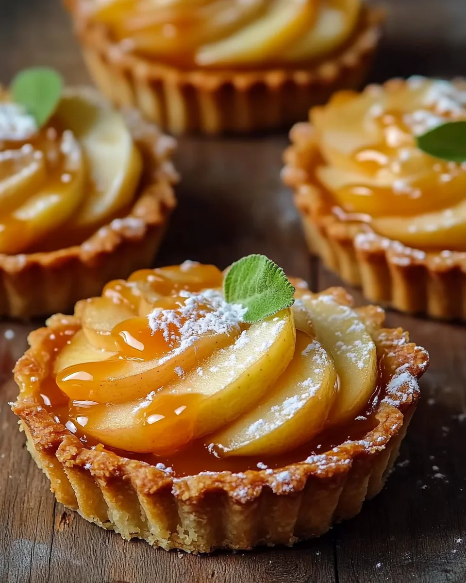 Tartelettes pommes caramel beurre salé maison