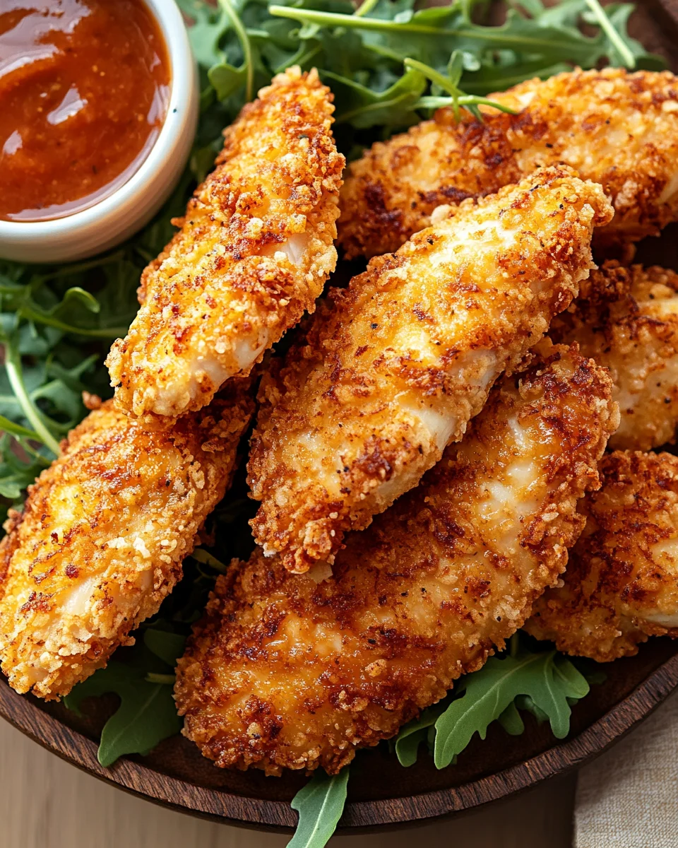 Tenders de poulet croustillants au parmesan ultra gourmande