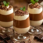Verrines Duo Chocolat et Vanille Sans Cuisson