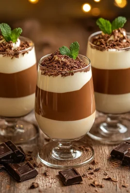 Verrines Duo Chocolat et Vanille Sans Cuisson