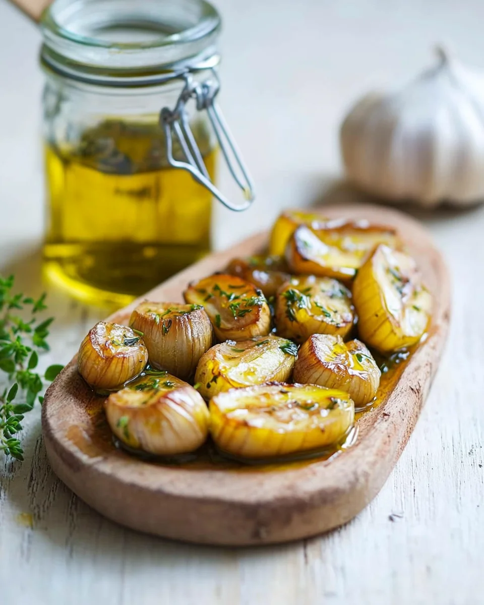Ail confit à l’huile d’olive