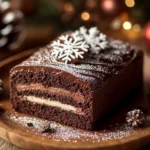 Bûche de Noël Brownie au Chocolat