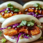 Bao buns au poulet croustillant