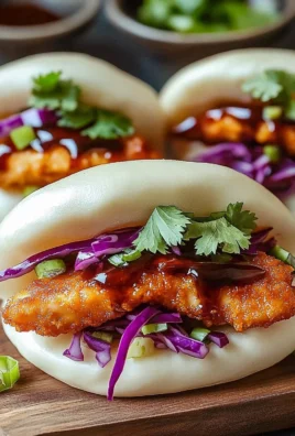Bao buns au poulet croustillant