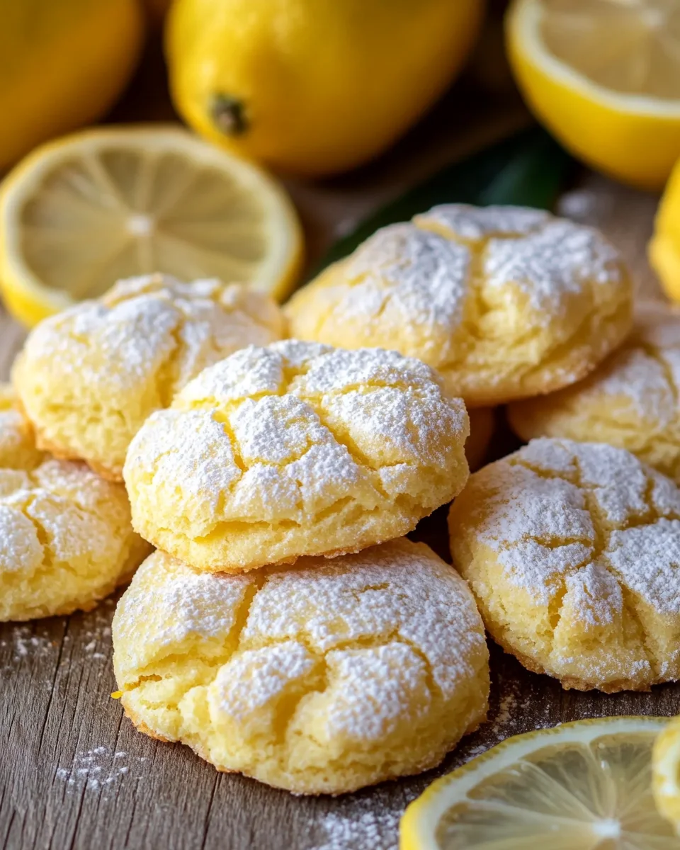 Biscuits Crinkle au Citron : La Recette Facile de Biscuits Moelleux et Craquelés