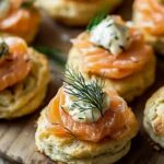Biscuits Salés Au Saumon Fumé Et À L’Aneth