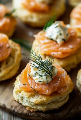 Biscuits Salés Au Saumon Fumé Et À L’Aneth