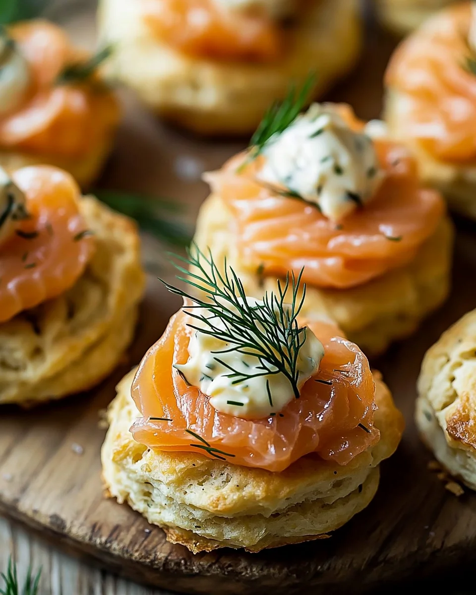 Biscuits Salés Au Saumon Fumé Et À L’Aneth