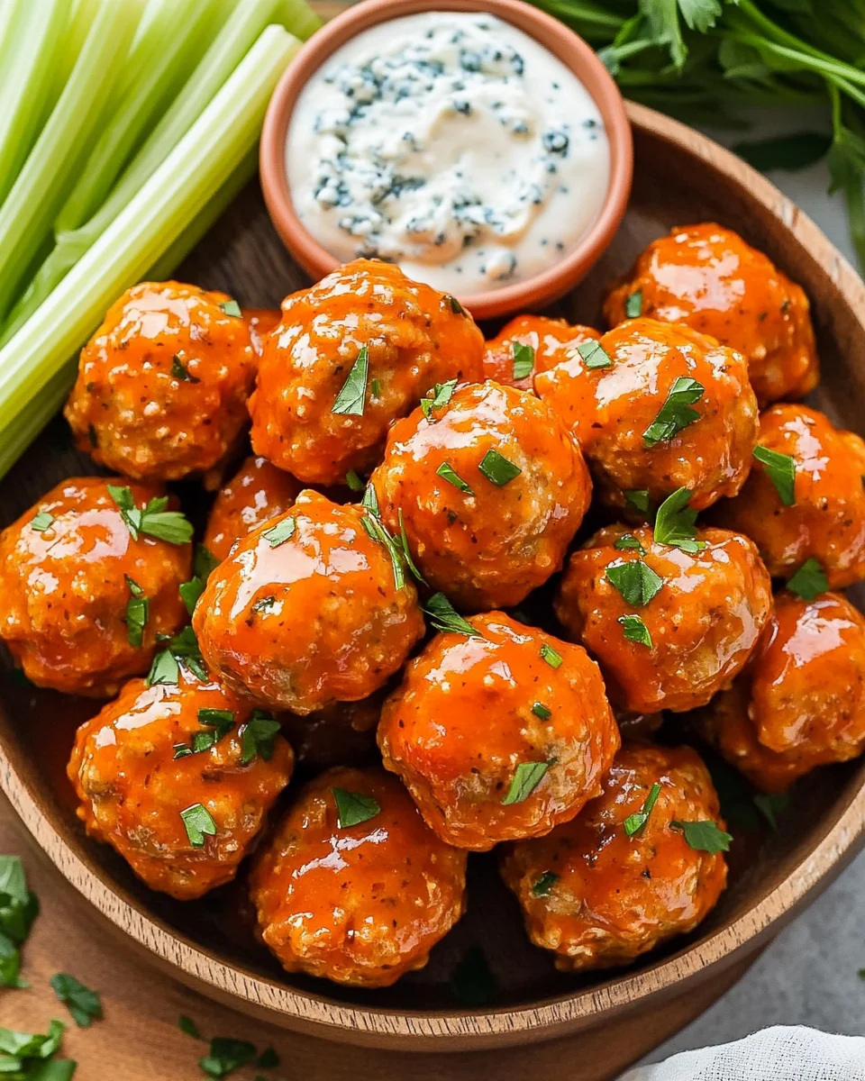 Boulettes de Poulet Sauce Buffalo Maison