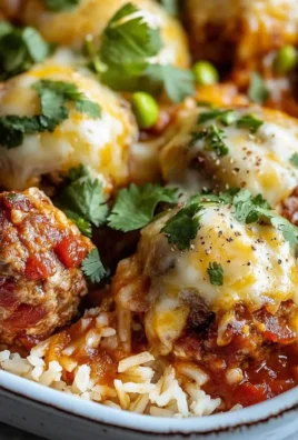 Boulettes de Viande Mexicaines Gratinées au Riz