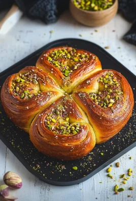 Brioche roulée à la pistache