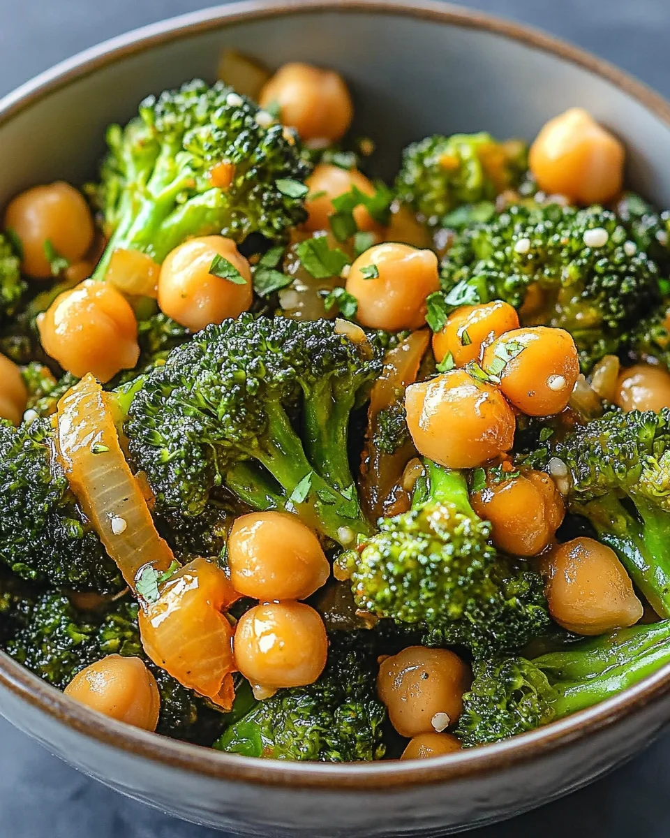 Brocoli Sauté à l'Ail et aux Pois Chiches : la Recette Facile, Saine et Savoureuse