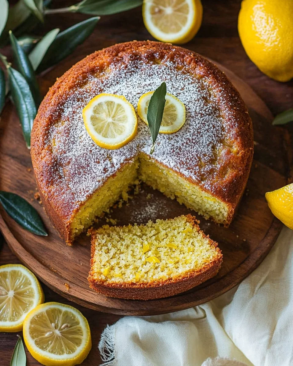 Cake au citron et à l’huile d’olive