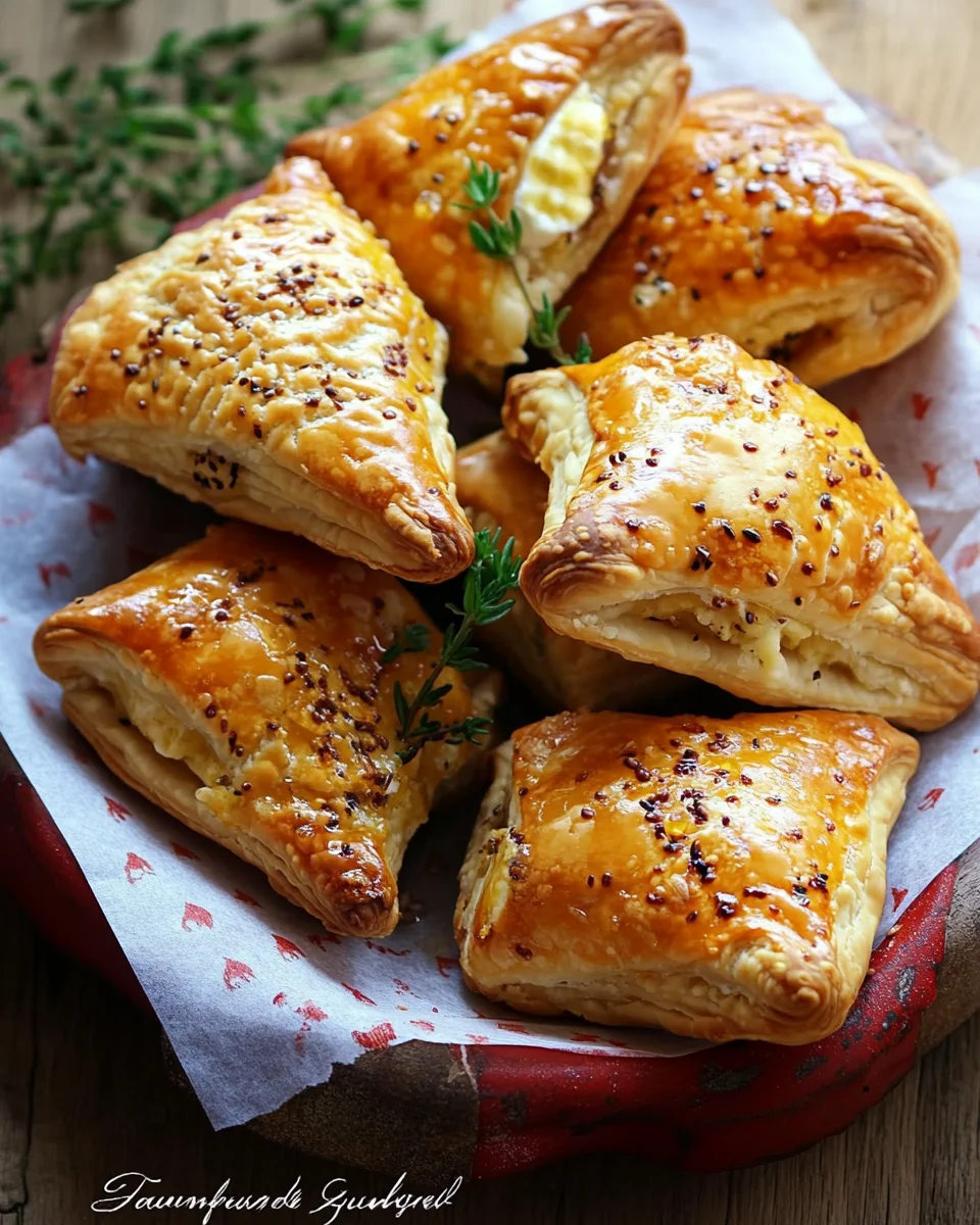 Chausson au fromage de chèvre et au miel