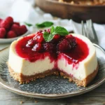 Cheesecake au fromage frais et lait concentré (sans cuisson)