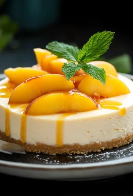cheesecake aux pêches