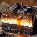 Cheesecake Brownie au Caramel