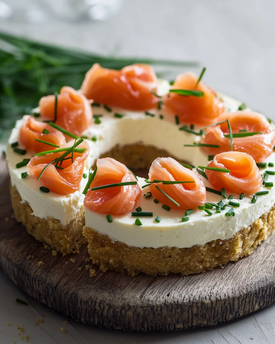Cheesecake Salé au Saumon Fumé : Une Bouchée Fraîche et Élégante