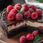 Cheesecake Ultime au Chocolat Noir et aux Framboises
