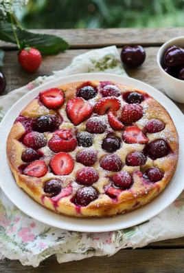 Clafoutis Fraises et Cerises