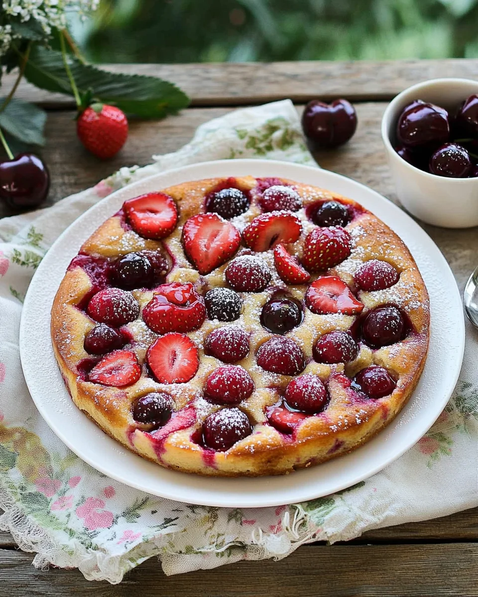 Clafoutis Fraises et Cerises