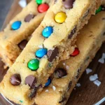 Cookies sticks aux pépites de chocolat et M&M’s