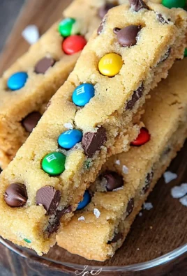 Cookies sticks aux pépites de chocolat et M&M’s