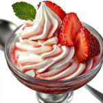 crème chantilly à la fraise