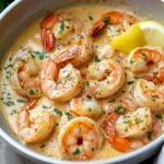 Crevettes à la Sauce Crémeuse à l'Ail