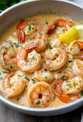 Crevettes à la Sauce Crémeuse à l'Ail
