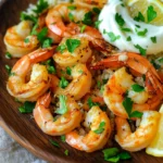 Crevettes rôties à l’ail et sa mayonnaise maison