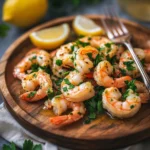Crevettes sautées à l’ail et persil